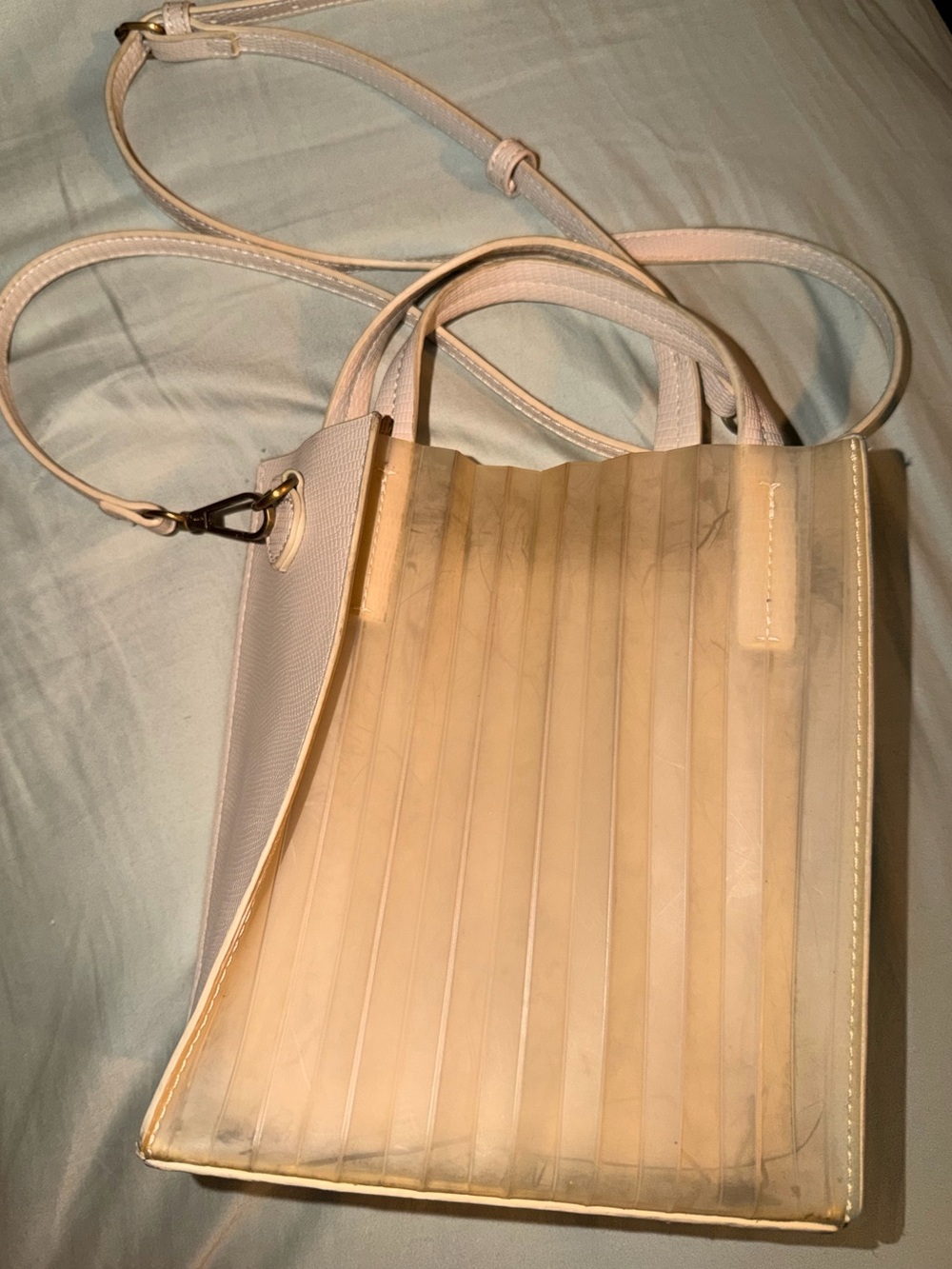 Translucent- Grey - Crossbody Purse